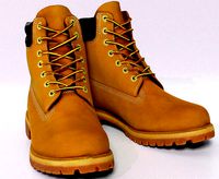 Scanned Yellow Timberland Boots shoes