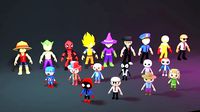 Assets Stickman character 3D Lowpoly Game Mobile