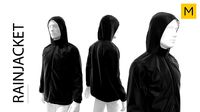 Marvelous Designer Basic Rain Jacket Male 3D Model