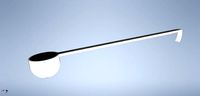 Powder Detergent - Long Spoon with mount - 10in - 25cm