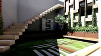 courtyard house sketchup 3d model with lumion