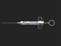 vintage glass injection syringe