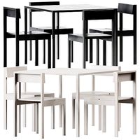 Iron Table by Connubia and Chair Na Xemena by Gandia Blasco
