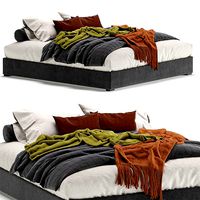 Meridiani Derek Bed Grey