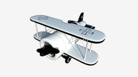 Airplane Cartoon A05 White - Classic Aircraft