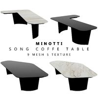 Minotti Song Coffee Table 9 Mesh 5 PBR Textur