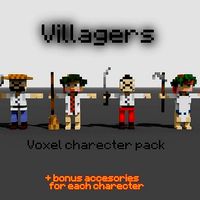 Villagers Voxel Charecters Pack