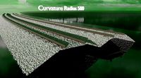 Railroad Ballast Sections  Radius 500  and Straight Line