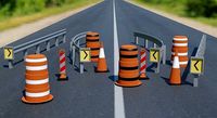 road barriers 3D model