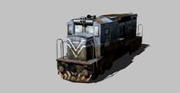 3D RAILWAY ENGINE MODEL