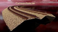 Railroad Ballast Sections  Radius 100  and Straight Line