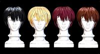 Four color female bob short hairstyle