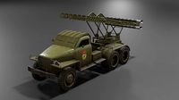 BM-13N Katyusha multiple rocket launcher