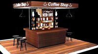 3d Coffee Shop Visualization