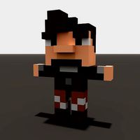 Rogue-like Man Voxel Charecter