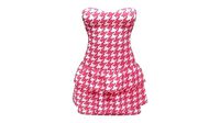 Strapless Dress With Ruffled Skirt