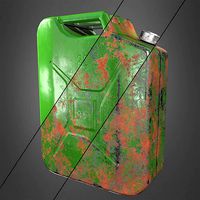 Canister Realistic Low-poly 3D model
