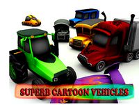 Race Cars Traffic Cartoon Vechiles