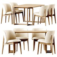 Abrey Chair by Calligaris and Dining table Diox by Levantin