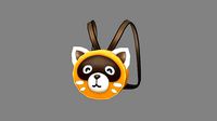 Cartoon children school bag - raccoon backpack