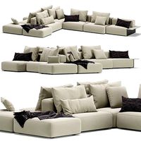 Westside Modular Sofa Poliform Lounge Chaise