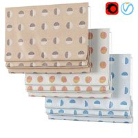 Roman Curtains 173 F Schumacher Ando Hand Block Print