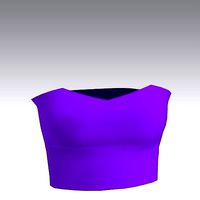 BLOUSE LOOK PURPLE STRAPLESS MODERN