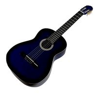 Blue Sunburst Acoustic Guitar