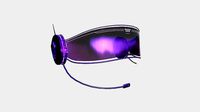 SciFi Glasses H10 Black Purple - Character Design Fashion