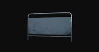 Metal Barrier With Galss