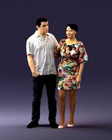 Couple in casual wear 0016