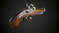 Antique pistol Derringer Philadelphia