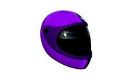 Cartoon Helmet Kart A06 Purple - Character Design
