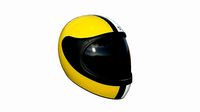 Cartoon Helmet Kart A03 Yellow - Character Design