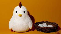 Chicken - Eggs - Nest - 3D Model Download