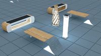 Solar Furniture Bench
