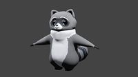 3D Character Racoon