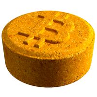 Ecstasy MDMA Pill with Bitcoin Logo