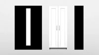 Minimalistic closet BRIMNES