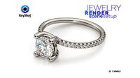 Jewelry Realistic Render Scene Setup for KeyShot Pack2