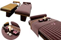 GOLD SPA-MASSAGE BED WITH SPA DECORATIONS