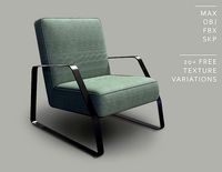 Modern Futuristic Metal Frame Armchair - A020