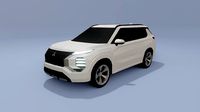 Mitsubishi Outlander low poly 3D model