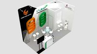 Booth Exhibition Design size 6x3 m