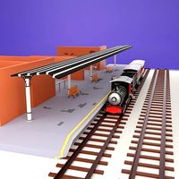 Train Station Low poly