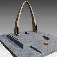 Arco Parabolico - Tacna - Peru - model 3D high poly