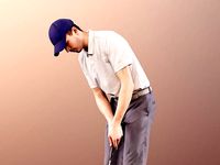 Nolan 11792 - Sport Golf Player Golfer Man Golfcart Caddy