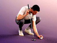 Nolan 11791 - Golfplayer Golfer With Caddy Golfcart