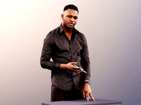 Danny 11739 - Presenting Standing Office Man Black African