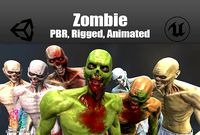 Zombie with Customizable Shaders